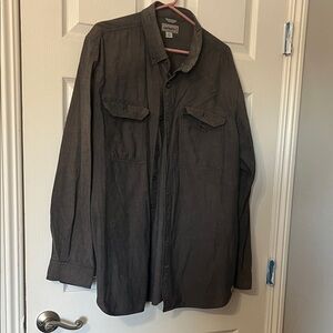 Carhartt Charcoal Button-Up Shirt Jacket